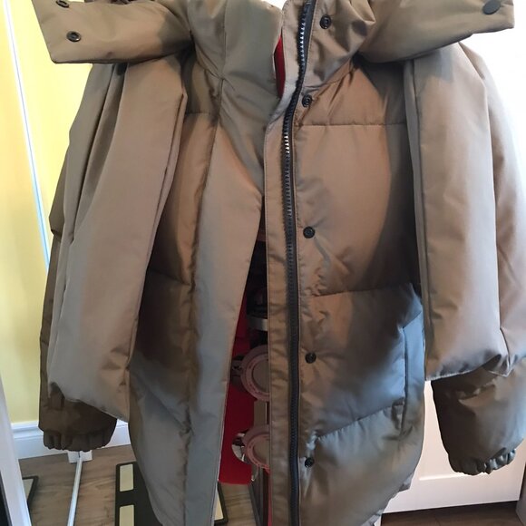 Wuxly EKO Vegan Puffer Army Green Jacket Size Medium M NWOT - Picture 6 of 10